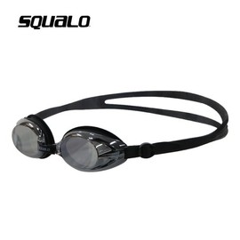 Squalo Kids' Mirrored Swimming Goggles, Anti-fog Survival Swimming Goggles for Children SGL-1600M Black / 스쿠알로 아동미러수경 어린이용 김서림 방지형 생존수영 물안경 SGL-1600M블랙