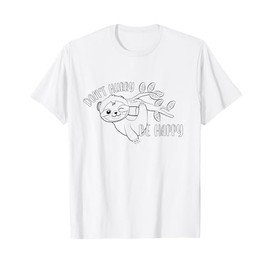 Sloth color your own craft for kids coloring gift present T-Shirt