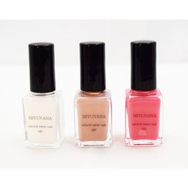 MIYUNANA Scallop Shell Formulated with Hyaluronic Acid, Natural Water That Does Not Need A Light Remover, Odorless, Quick Drying, Safe, Manicure, Made in Japan, Base & Top
