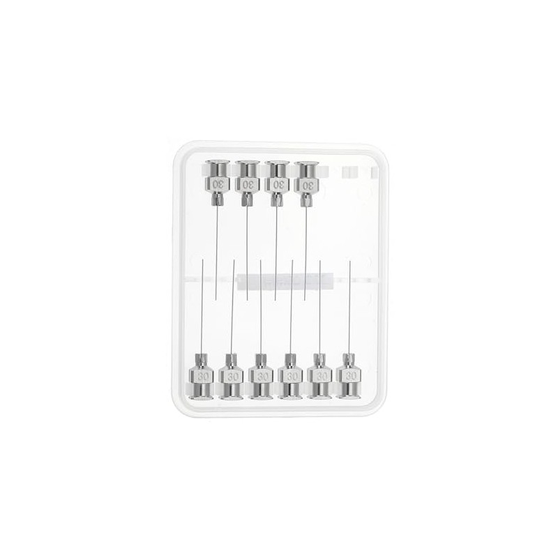 Aguja Luer Lock desechable 32Ga 4 mm, paquete de 100