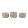 Insulated Food Container Beige 316 Stainless Steel Round Sealed Leak