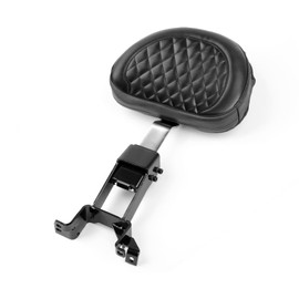 Topteng Motorbike Back Rest, Motorcycle Front Plug-In Driver Nails Backrest Sissy Bar Backrest Pad + Mounting Kit for Indian Chieftain 2014-2018 Chrome