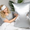 100% Mulberry Silk Pillow Cases for Acne, 19 Momme -Grey