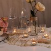 DEVI 24pcs Glass Votive Candle Holders, Clear Glass Candle Holder