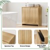 Smuxee Double Tilt Out Laundry Hamper Cabinet, Hidden Laundry Cabinet