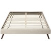 Modway Loryn Upholstered Queen Platform Bed Frame with Wood Slat