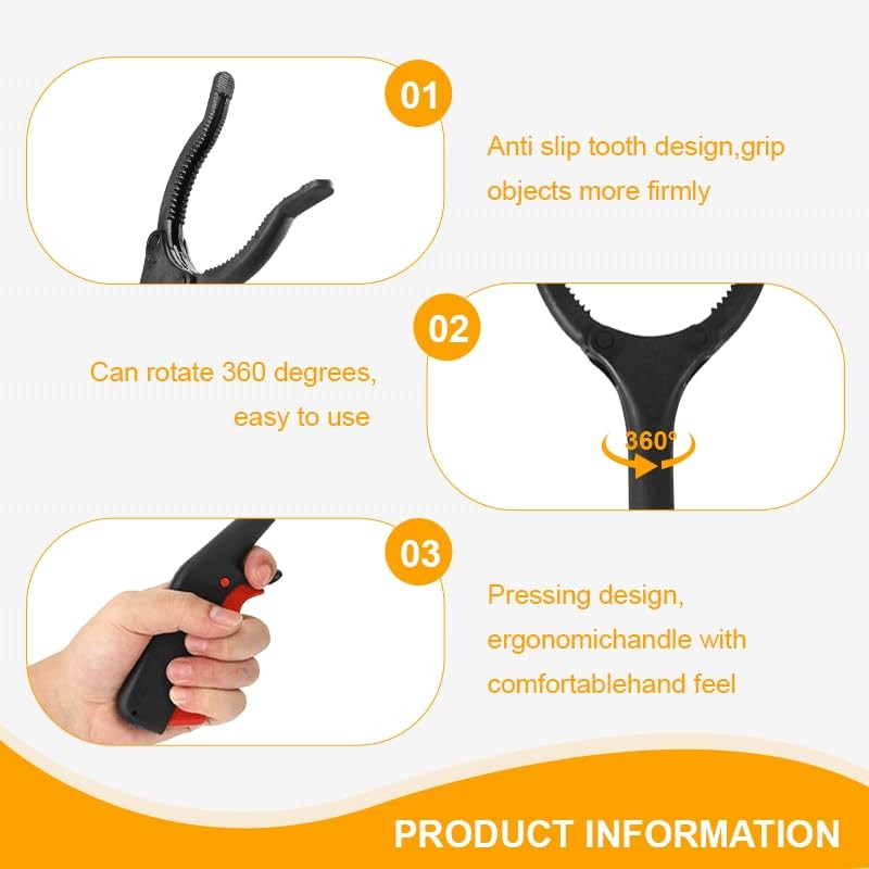2PCS Kids Litter Pickers for Children Black Litter Pickers for