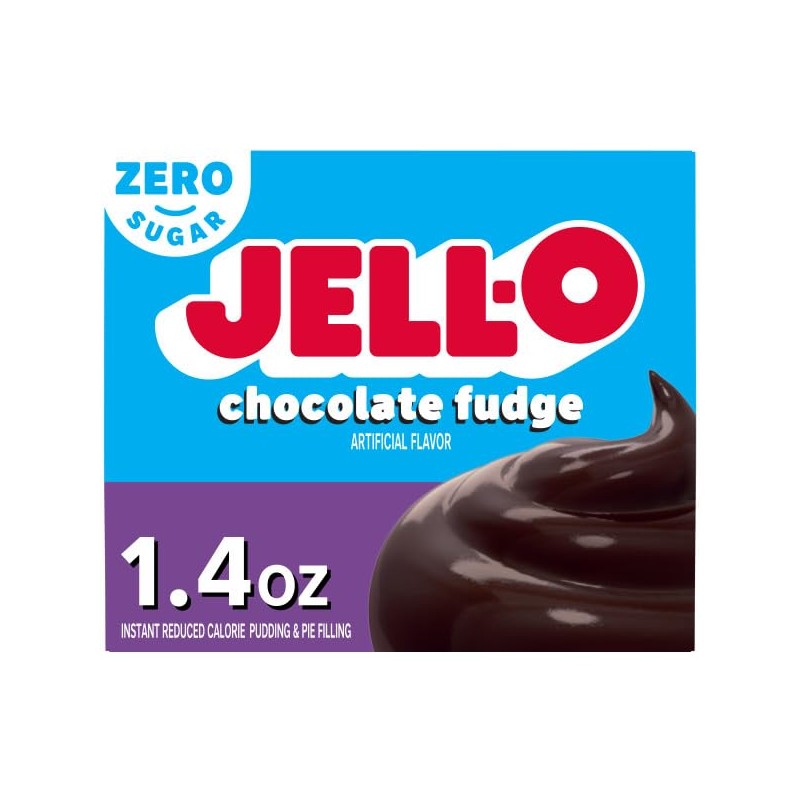 Jell-O Sugar Free Double Delight Pudding Mix – Chocolate Fudge