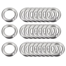 sourcing map Stainless Steel 304 O Rings, 25 Pieces 20 mm (0.79) Outer Diameter 4 mm Thickness Multi-Purpose Metal Welded O Rings Round Rings