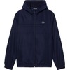 Lacoste Men's Full Zip Tennis Jacket with Hood, MARINE/MARINE-MARINE, Medium