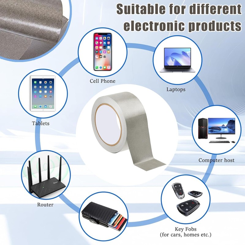 Faraday Cloth Conductive Adhesive High-Shielding Tape Waterproof Conductive Tape for