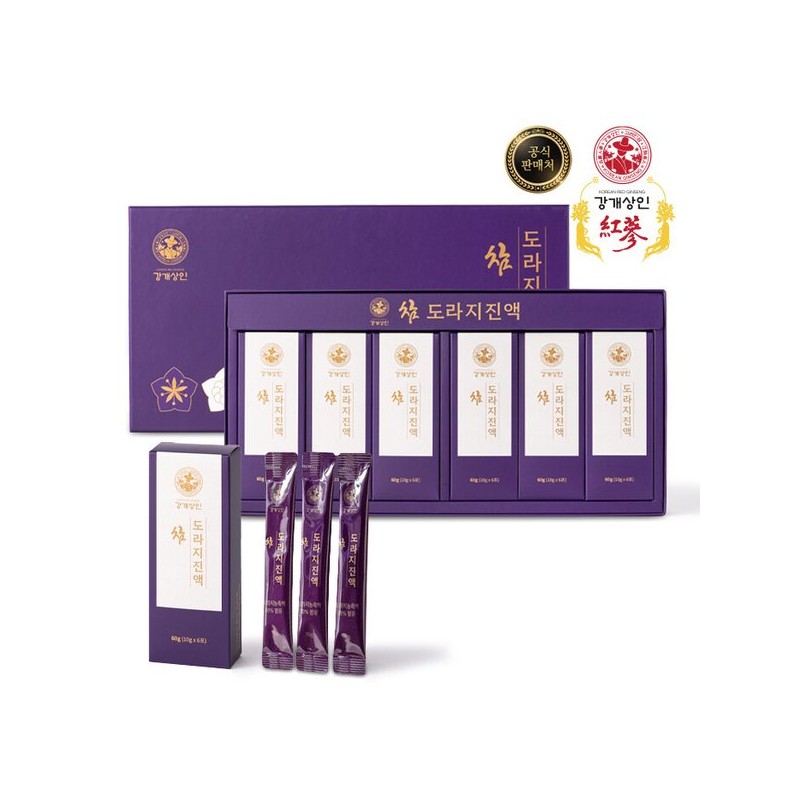 강개상인 참도라지진액(10g x 36포) 3년근 먹기 편한 스틱형 Kanggae Merchant