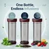 VIVA Recharge Insulated Travel Tea Infuser Bottle Loose Leaf, 460ml,