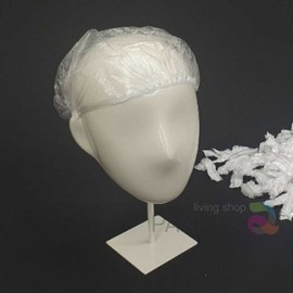 100-Pack Disposable Hair Caps for Showering, Dyeing & Face Washing Dye Cap 3ea