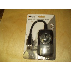 Woods Outdoor Lighting Timer Light Sensing Dusk to Dawn or 2,4,6,8 Hour Setting