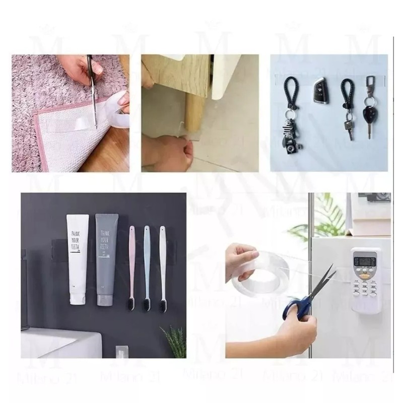 Total Supplier Cinta Magica Doble Cara Ivy Grip Lavable Reutilizable
