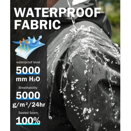 SWISSWELL Rain Suit Waterproof Breathable Lightweight Packable 2 Pieces Rainwear Rain Gear for Golf Hiking Fishing Grey XL