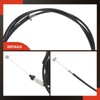 A-Premium Front Hood Latch Release Cable Without Handle Compatible with