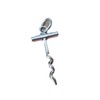 The New Sterling Silver 3D 25X12Mm Simple Cork Screw Corkscrew