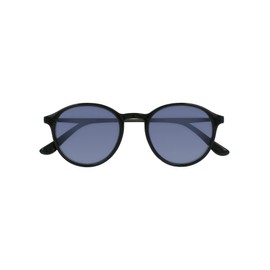 SILAC Unisex Sunglasses with Prescription - Sol Black Metal 7650 Black - For Men and Women - UV400 Protection - Oval Lenses - Sun Reader with Retro Style, black