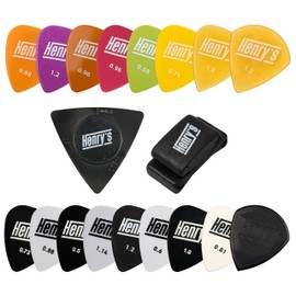 18 Plectrums for Guitar & Plectrum Holder, Other Picks, Different Sound, High-Quality Materials and Precise Edges, Multipack Guitar Plectrum for Electric Guitar, Western Guitar, Acoustic Guitar