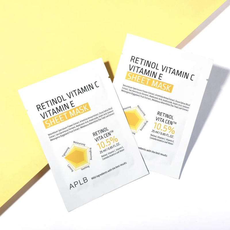 Mascarilla Coreana Retinol Vitamina Purificante