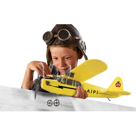 Piper J3-CUB Aeroplane 2.4 GHz Gyro 2CH - 2.4 GHz Multiplayer Operation, Flexible Micro Foam, Suitable for Beginners