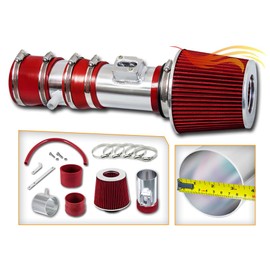 Rtunes Racing Short Ram Air Intake Kit + Filter Combo RED For 12-17 Enclave / 12-17 Chevy Traverse / 12-17 GMC Acadia 3.6L V6