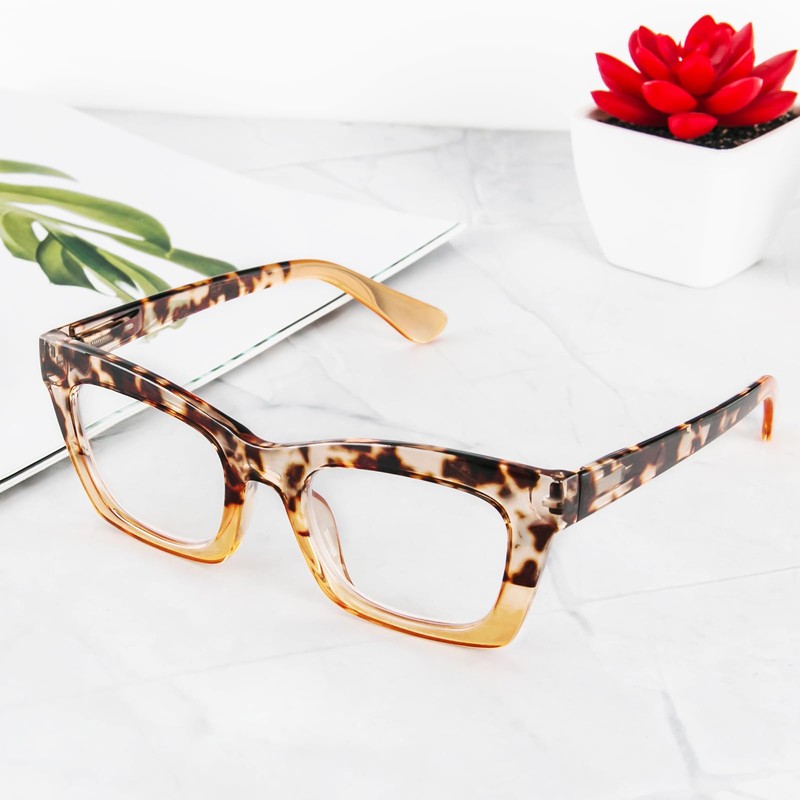 Kodilin 3er Pack Vintage Oversize Square Frame Large Retro Square