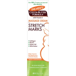 Palmers Cocoa Butter Formula Crema Concentrada de Masaje para las Estrías con Manteca de Cacao, Vitamina E, Colágeno, Elastina, Aceite de Argán y