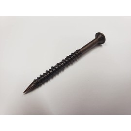 100 Pcs Single Permanence Stainless Steel Wood Deck Screws, Brown, 100 Pieces, Diameter 0.18 x 2.6 inches (4.5 x 65 mm)