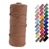 Binwat Macrame Cord Natual Macrame Cotton Cord DIY Craft Cord