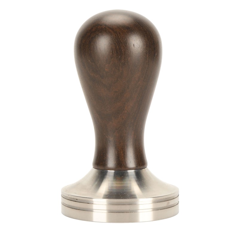 Coffee Tamper Solid Wood Handle Stainless Steel Easy to Use
