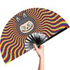 Ravedash Ugly Monster Secret Rave Fan - Large Clack Bamboo