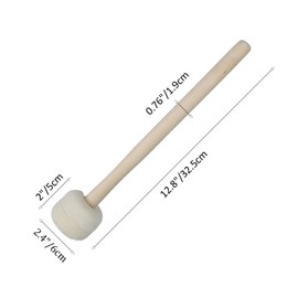 votuyet 2Pcs wool felt drumsticks,which can be used for a range of drumming styles