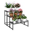 Simple Trending 3 Tier Metal Plant Stand Outdoor Indoor Waterproof,