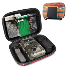 USA Gear Trail Camera Case - Hard Shell Case for Trail Cameras Compatible with GardePro A3, Moultrie, Bushnell, and More Trail Cameras - Hunting Accessories, Water Resistant Exterior - Southwest