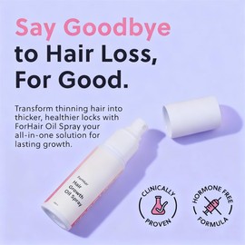 Hair Growth Spray for Women & Men - Rosemary Oil & Biotin Hair Loss Treatment, Hair Regrowth Serum for Thinning Hair, Hormone-Free Postpartum Hair Growth Oil, Fast-Absorbing Non-Greasy (Pink-50ML)