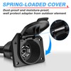 MICTUNING Enchufe adaptador plano de 4 vías a 7 vías