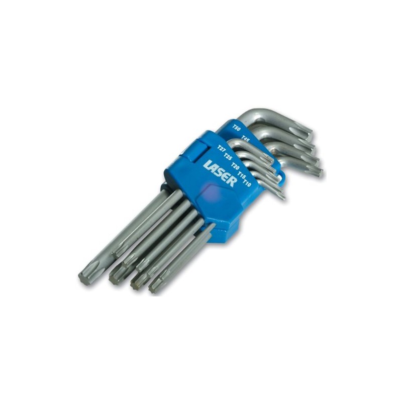 Laser 2497 2497 Satz Sternschlüssel - Faltclip, 9-teilig