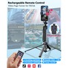 Vlogging Kit for iPhone/Android, 63”Auto Face Tracking Tripod for iPhone