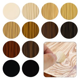 648 Pieces Screw Hole Covers Stickers, 12 Basic Color Colors Wood Stickers, Adhesive PVC Screw Cover Caps, for Wood Screws Wall Cabinets Desk Wall