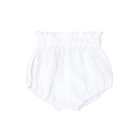 RUKOSU Baby Girls Ruffle Cotton Gauze Bloomer Shorts Infant Toddler Solid Color Summer Loose Harem Shorts White 0-6 Months