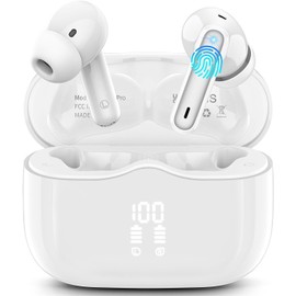 Earbuds Bluetooth 5.3 Headphone Earbuds,Wireless Earphones Bluetooth 5.3 in Ear with 4 Mic ENC Calls Noise Cancelling Wireless Headphones