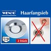 Wenko Stainless Steel Bath and Shower Strainer
