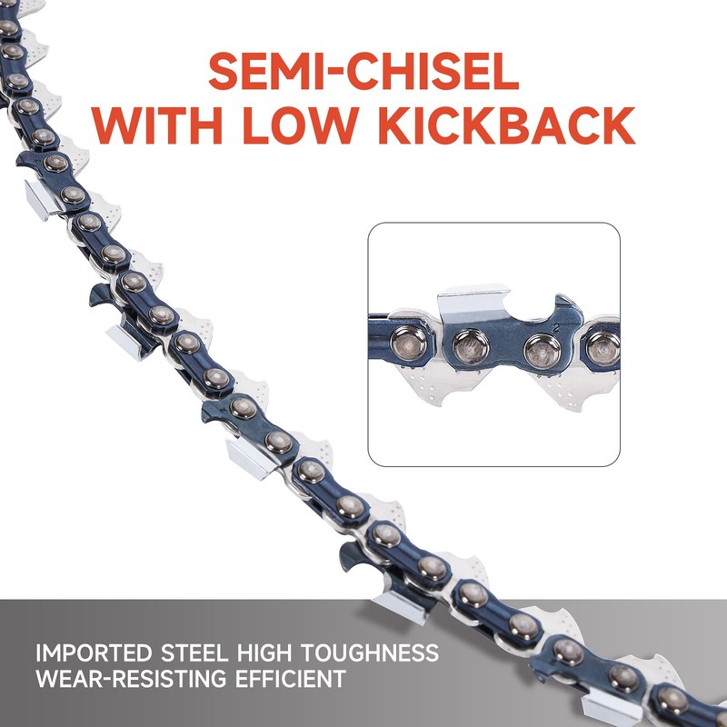 Dunhil 4 Pack 16 Inch Chainsaw Chains 3/8" LP Pitch,