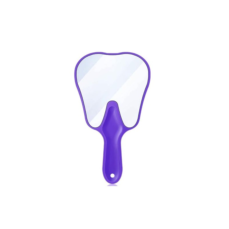 LA MIERE Tooth Shaped Mirror Ergonomic Handle Mirrors with Handle
