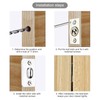 2 Pieces Closet Door Ball Catches with Screws, Adjustable Roller