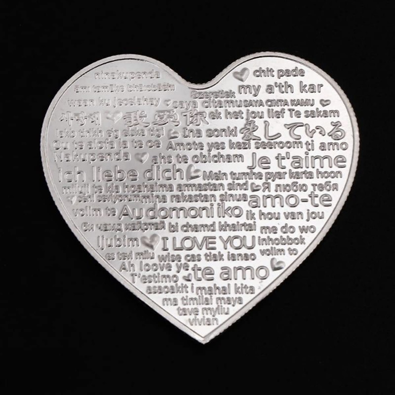 Romantic I Love You Coin Love Words Wedding Gift Love