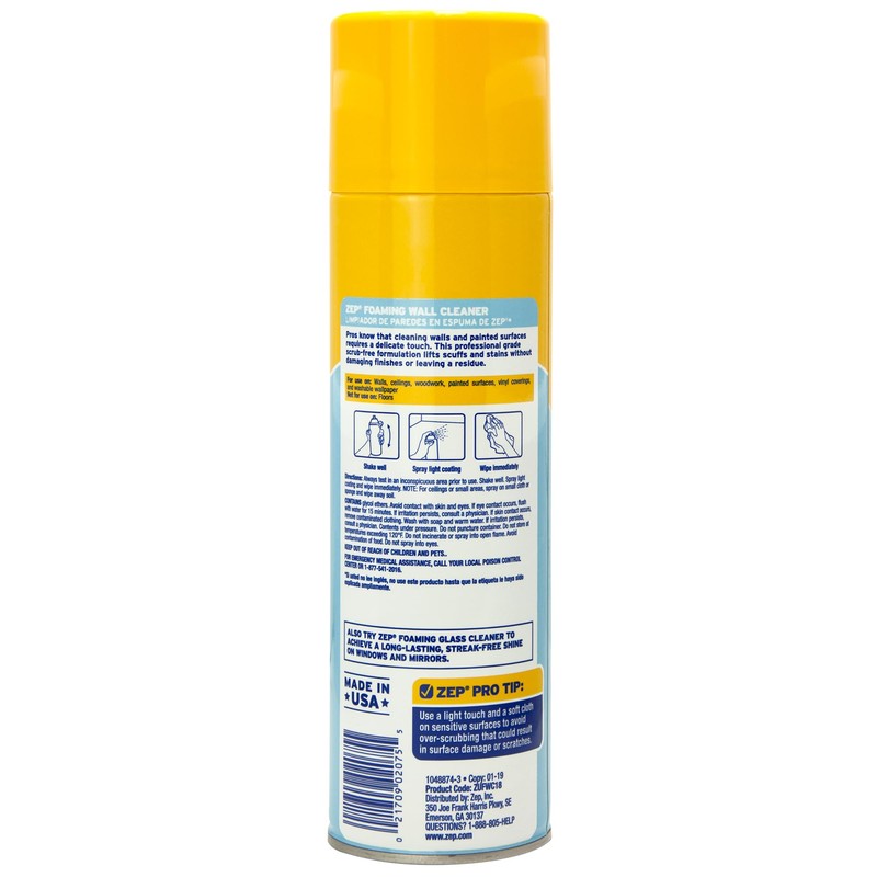 Zep Foaming Wall Cleaner - 18 oz (Case of 4)